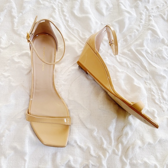 Stuart Weitzman Nudistcurve Wedge Sandal Size 9.5 New - Picture 5 of 11
